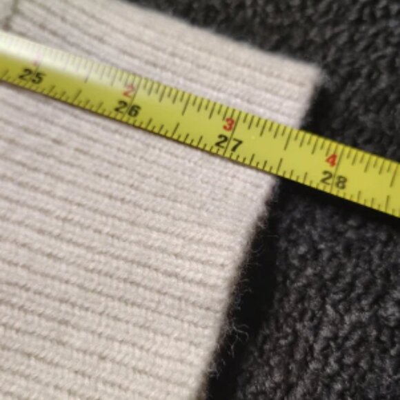 Handmade Chunky Knit Brunt Orange Gray Sweater Women's Size Large Extra Large - Picture 6 of 6